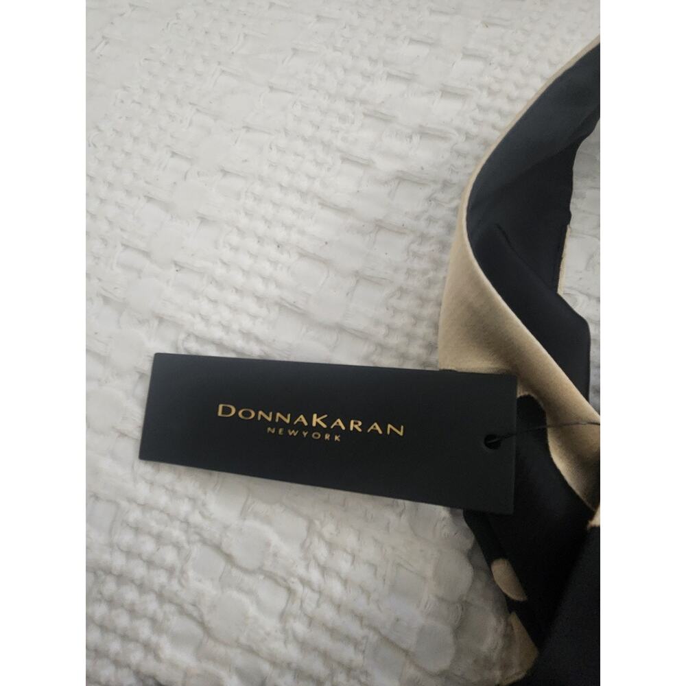 Donna Karan Floral Maxi Dress Black Beige Size 4. NWT - Picture 10 of 10